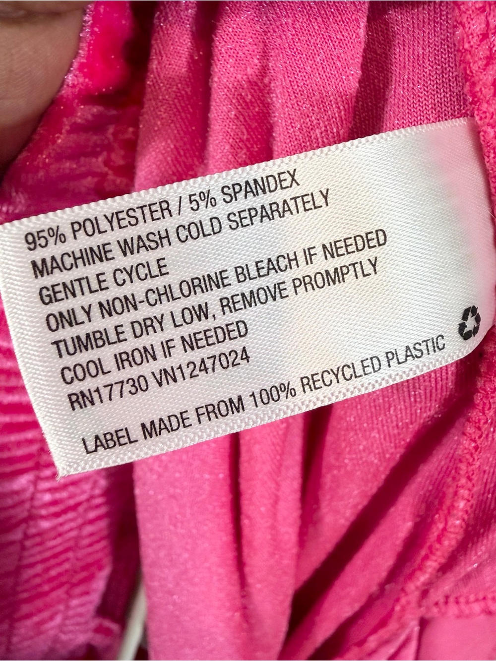 A New Day Pink Crushed Velvet Wide Leg Pants XL High Rise Party Holiday - Picture 8 of 9